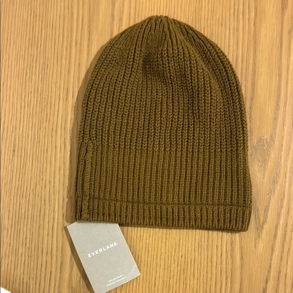 Everlane Accessories - NWT Everlane Brown Knit Beanie